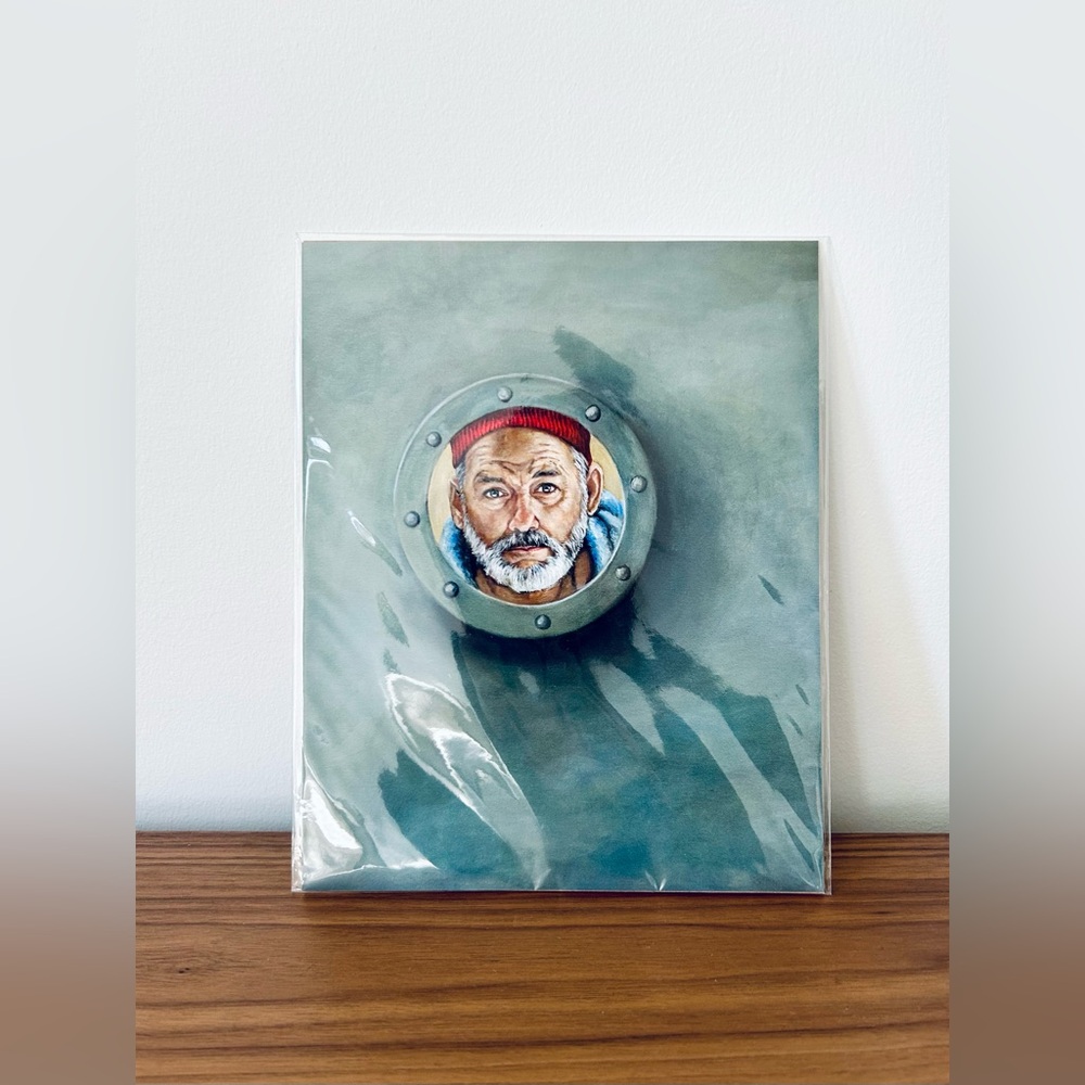 Steve Zissou Life Aquatic Print Wes Anderson 8x10 New Unframed Heather Buchanan